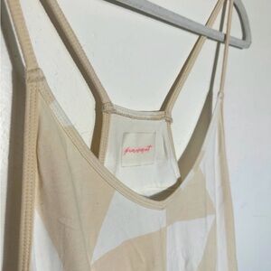 Free People Hot Shot Onesie - Cream and white